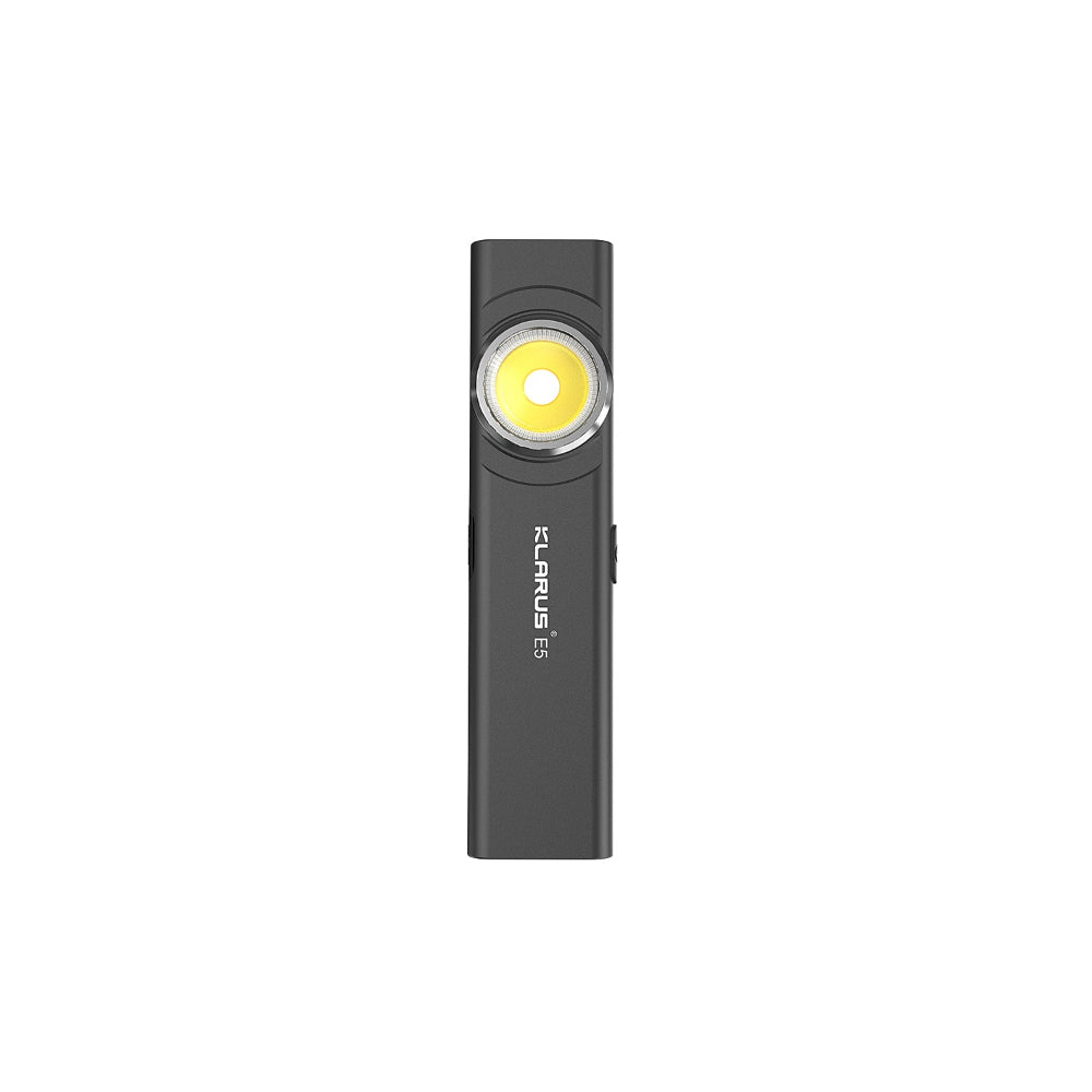 Klarus E5 flashlight with strong magnetic base