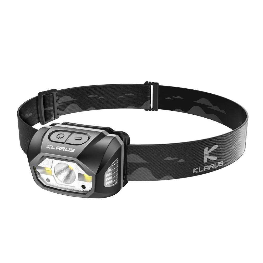 Klarus HM1 Headlamp providing floodlighting in the woods
