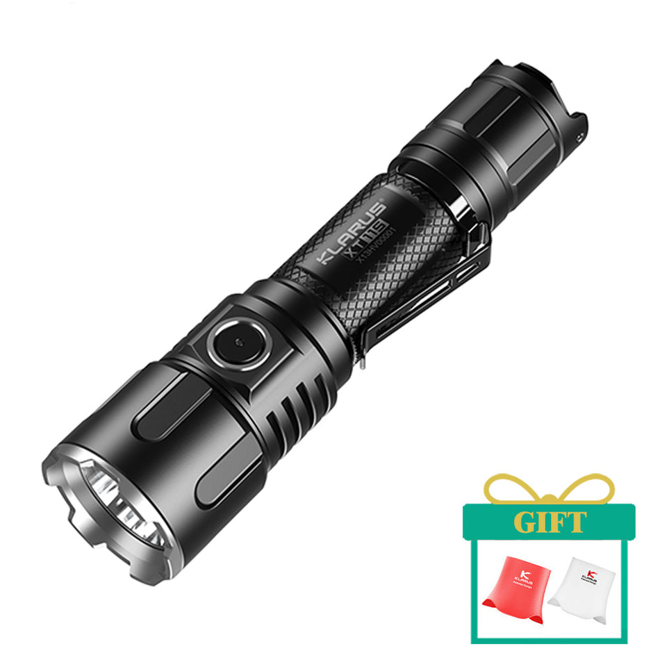 KLARUS XT11S 1100 Lumen Kompakte professionelle LED-Taktiktaschenlampe