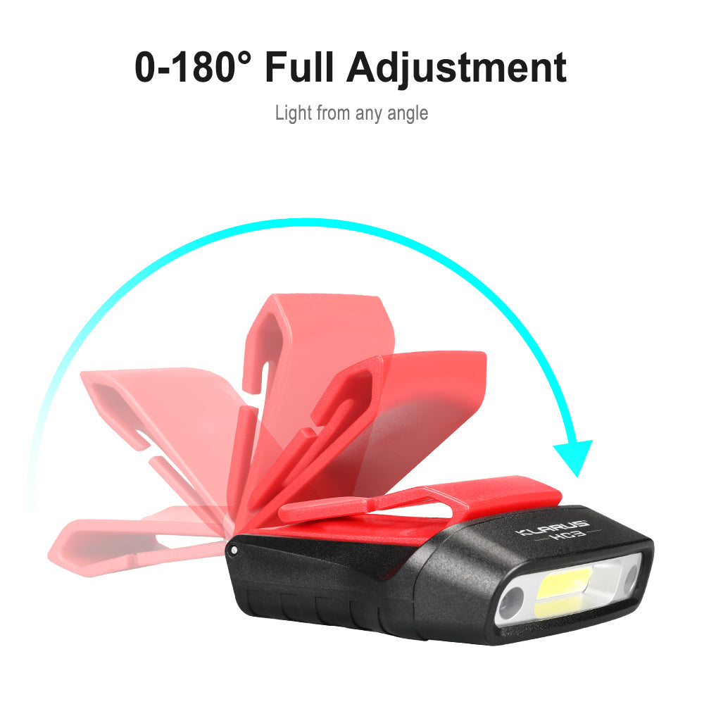 Klarus HC3 Headlamp in a rugged outdoor environment