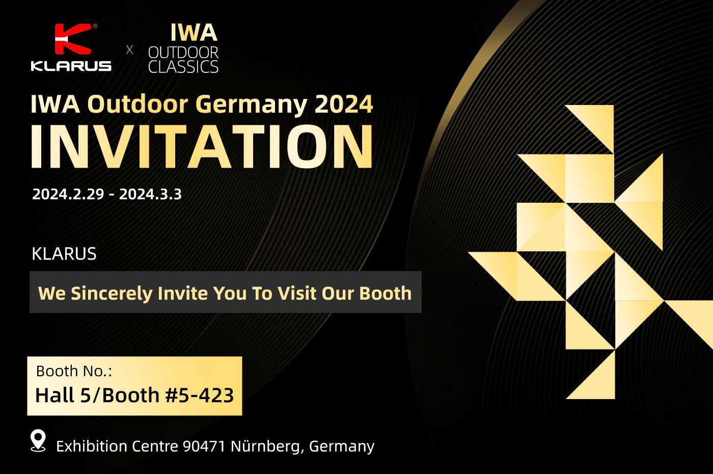 🌟 Invitation to IWA Exhibition: Discover the Latest Innovations with Klarus! 🌟