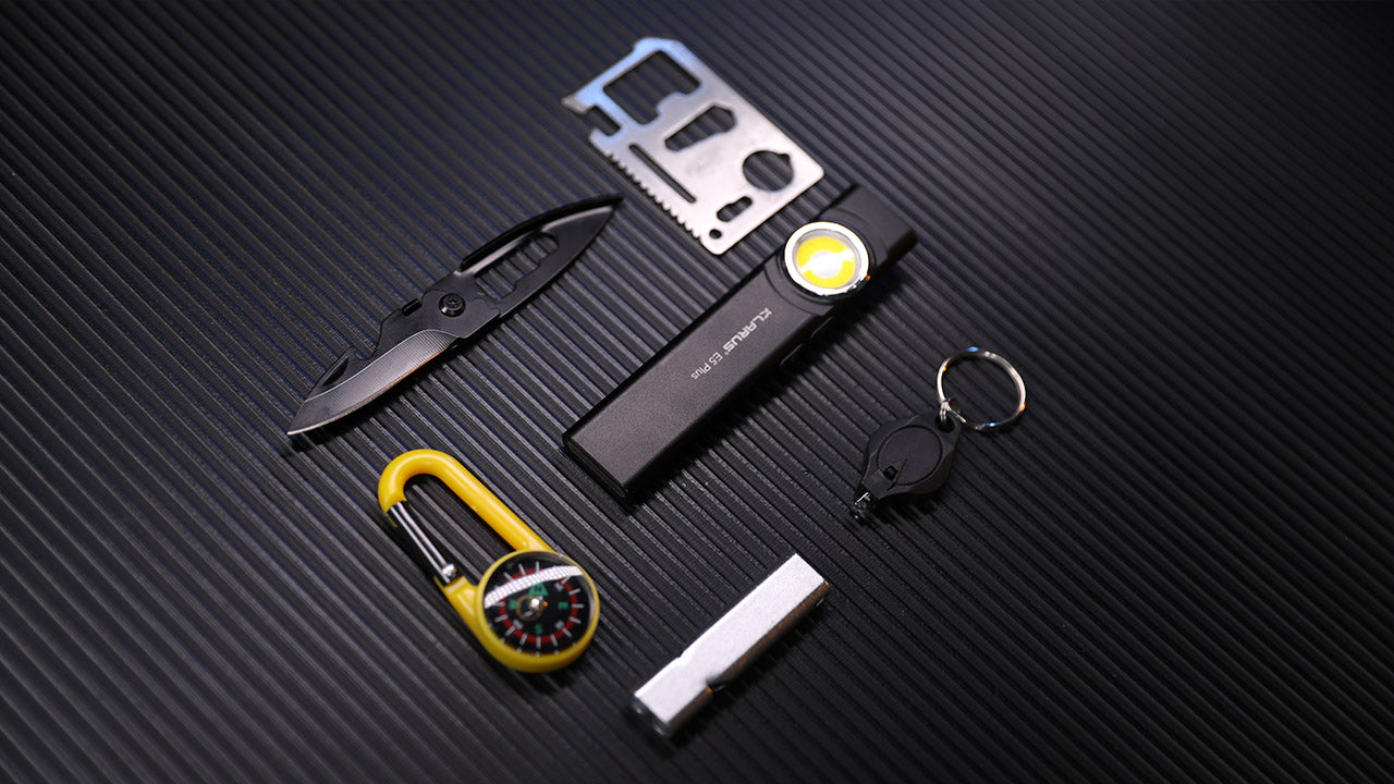 KLARUS E5 Plus Ultra Slim Triple Lights Magnetic EDC Flashlight 