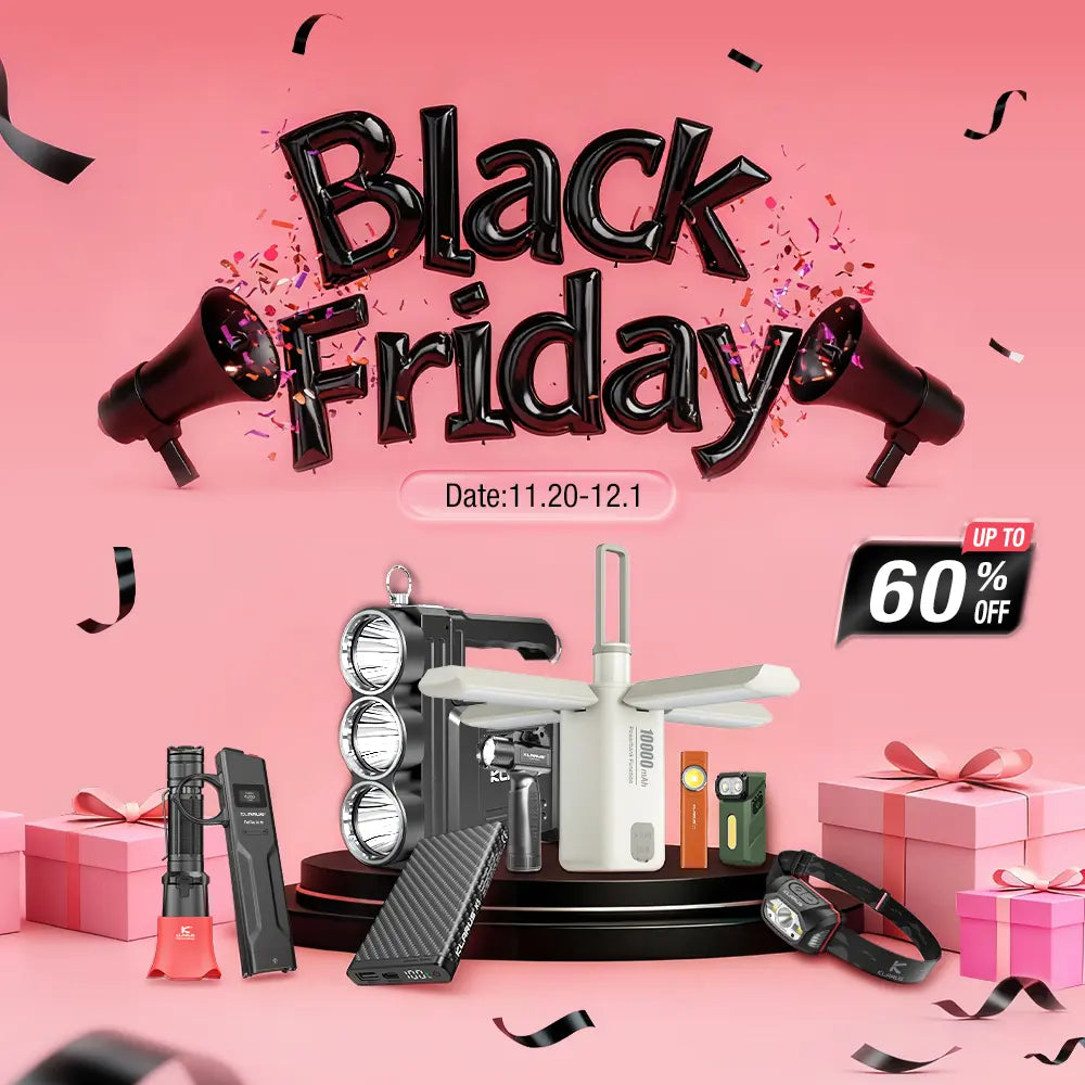 KLARUS Official Flashlight & Lithium battery Friday Sales