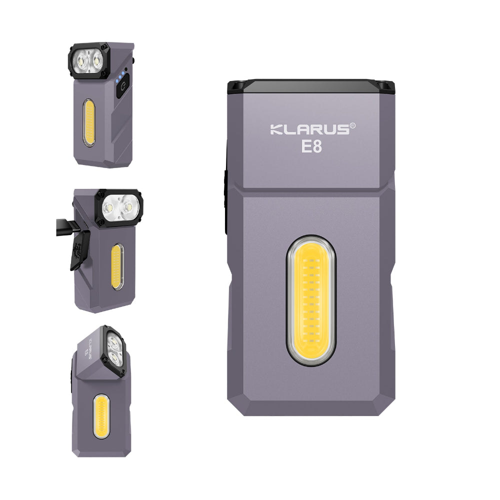 Flashlight attached to metal surface with strong magnetic tailcap