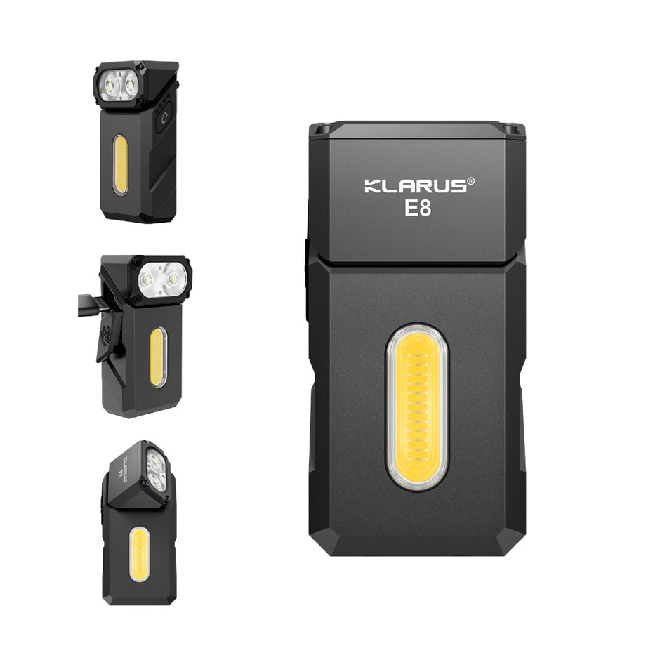 Klarus Durable aluminum alloy flashlight with anti-roll design