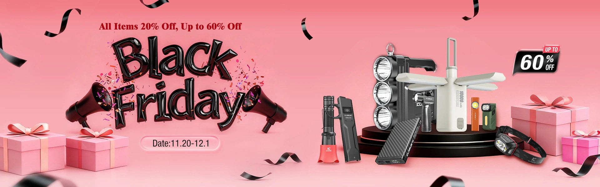 KLARUS Official Flashlight & Lithium battery Friday Sales