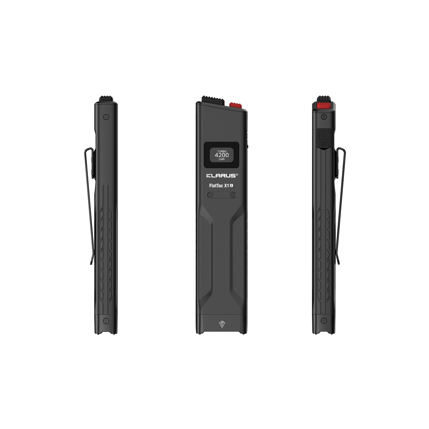 KLARUS X1 Ultra Slim Professional Flashlight 4200 Lumens Rechargeable EDC Flashlight