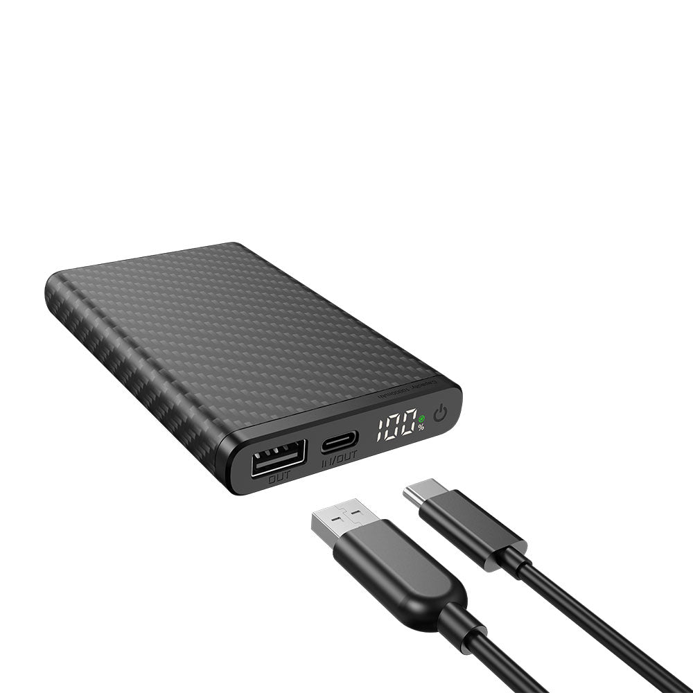 KLARUS K5 Carbon Fiber Lightweight Waterproof 10000mAh Pocket Power Bank