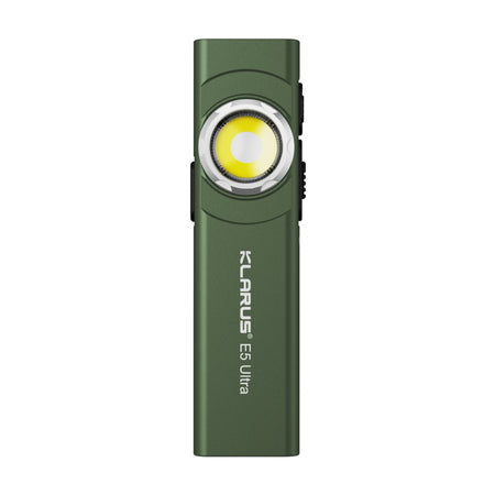 Slim metal flashlight with three independent light sources for versatile use