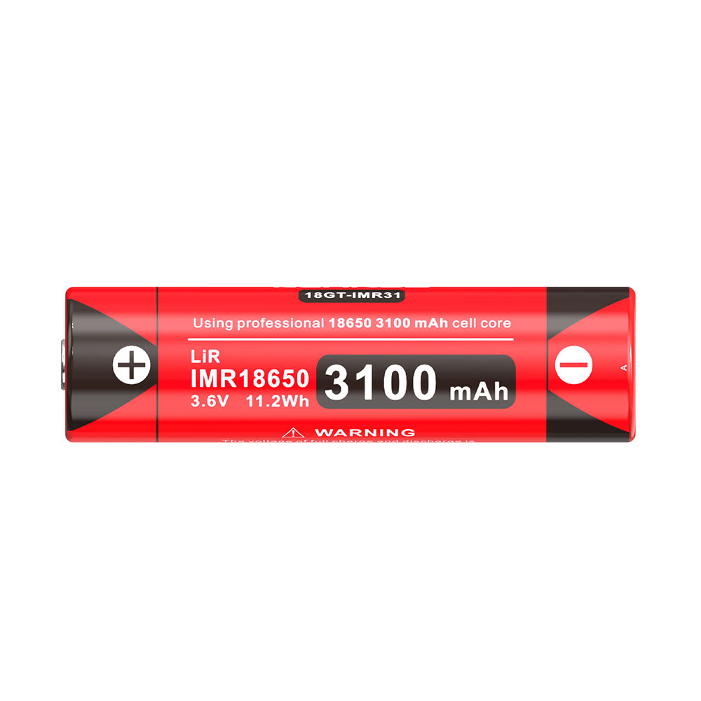 KLARUS 18GT-IMR31 High Quality Rechargeable 3100mAh Lithium Battery