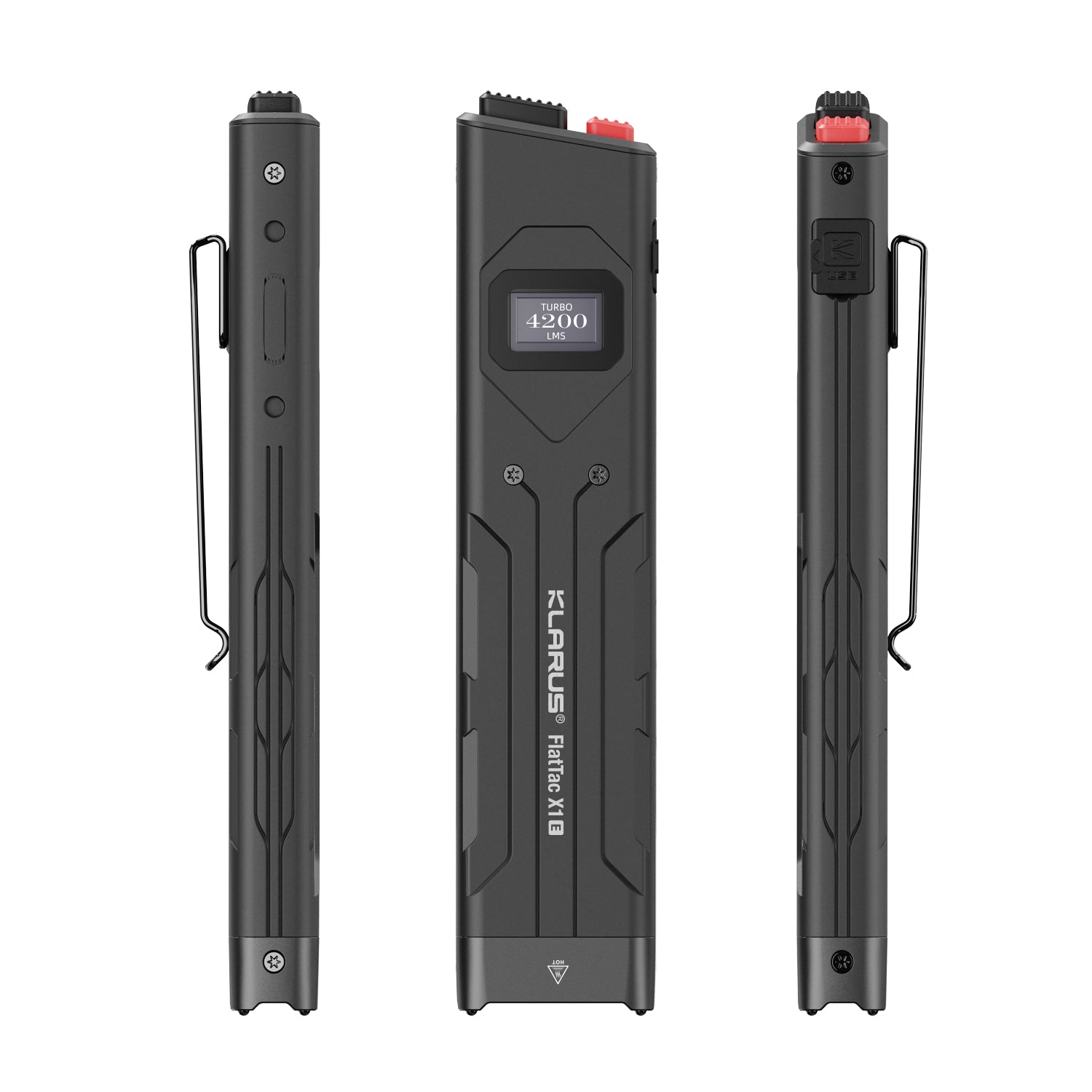 Lampe de poche tactique ultra-mince KLARUS X1 4 200 lumens, rechargeable, EDC 