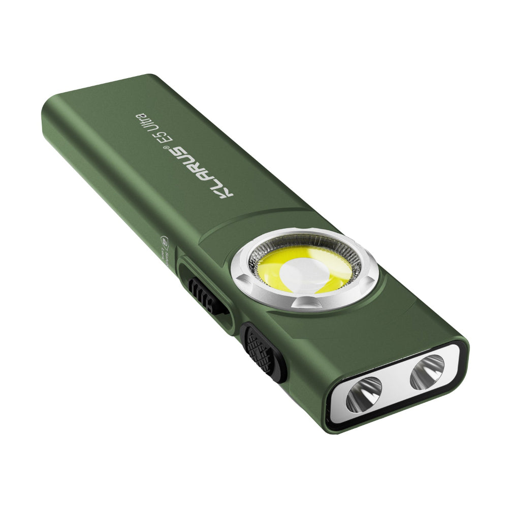 Advanced ultra-slim flashlight with triple light sources for daily carry