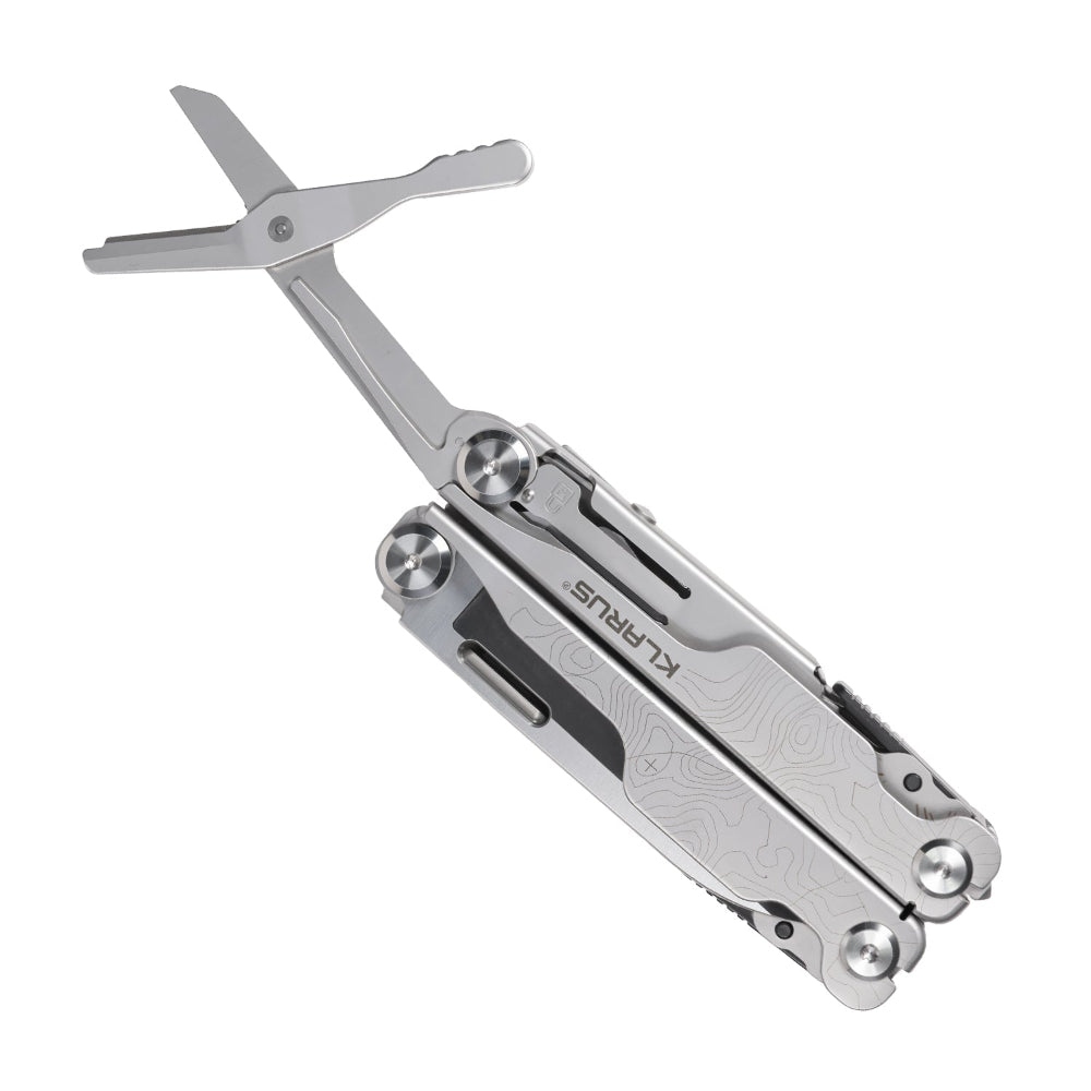Pliers-based multi-tool for tactical and outdoor use.