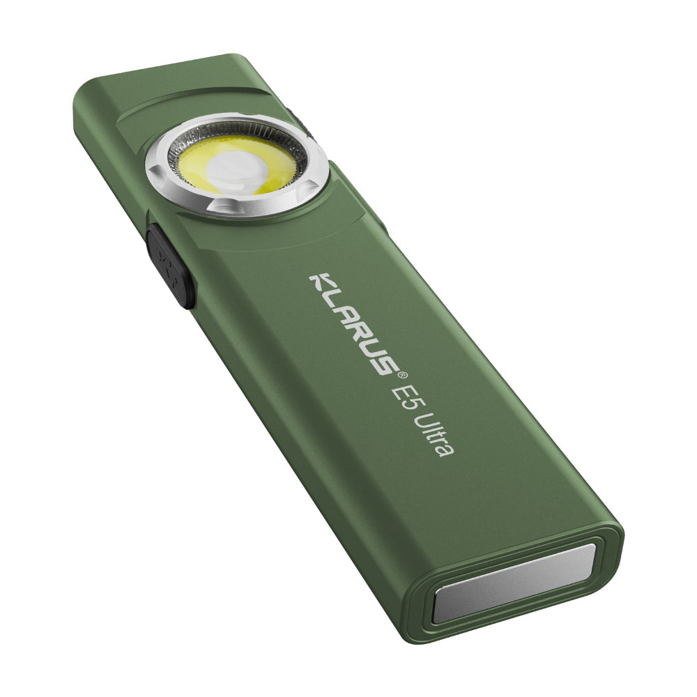 Premium ultra-slim flashlight with triple lighting sources for everyday carry