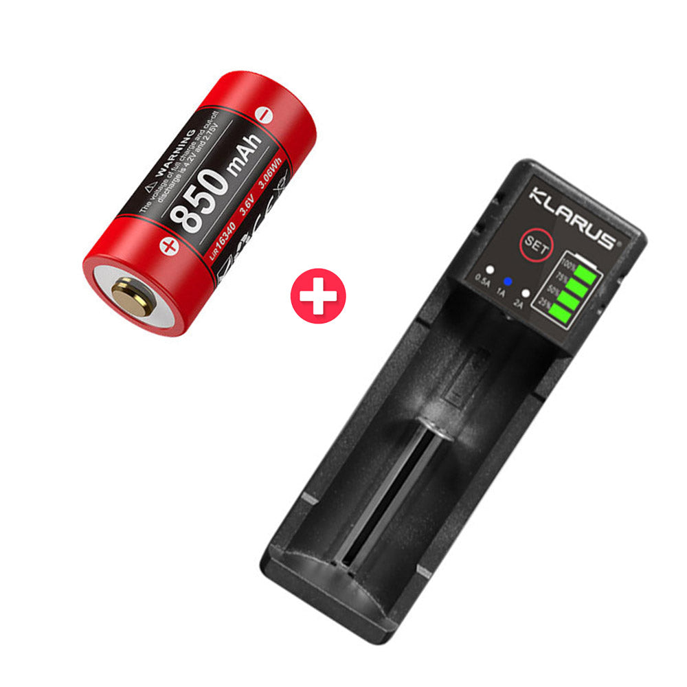 KLARUS 16GT-85UR High Performance Rechargeable 850mAh Battery Lithium Battery