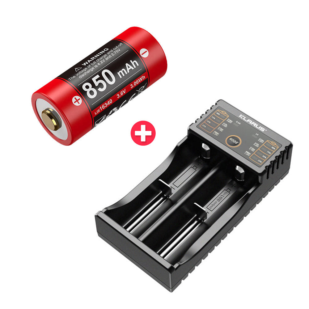 KLARUS 16GT-85UR High Performance Rechargeable 850mAh Battery Lithium Battery