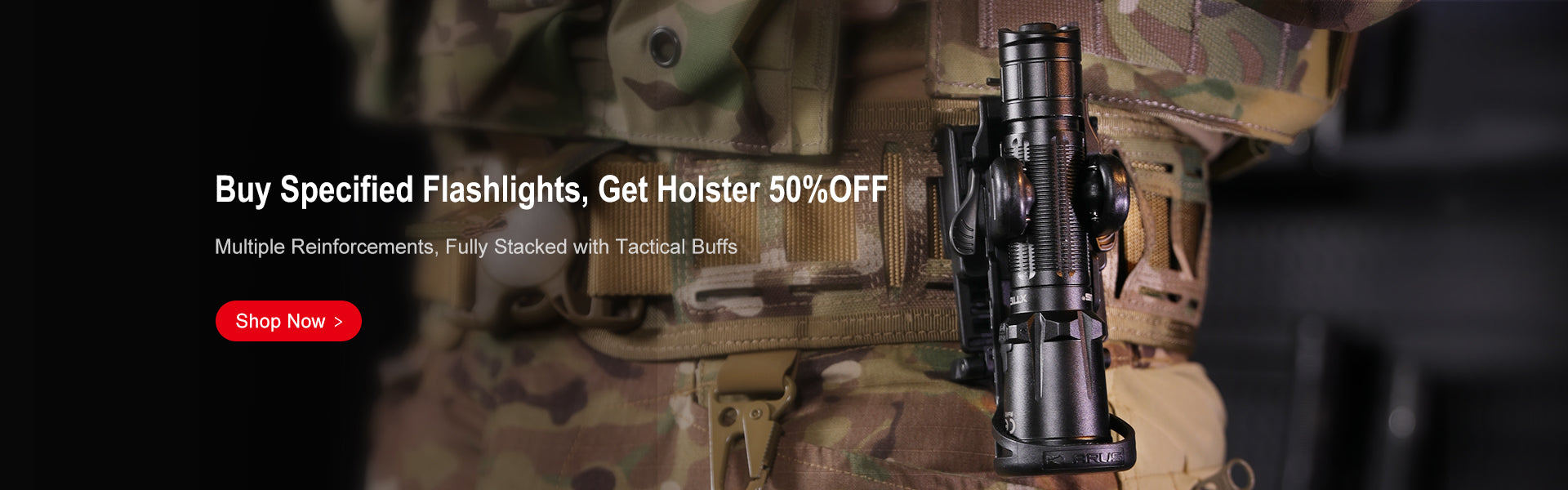 KLARUS AH3 Secure Rapid Deploy Tactical Flashlight Holster