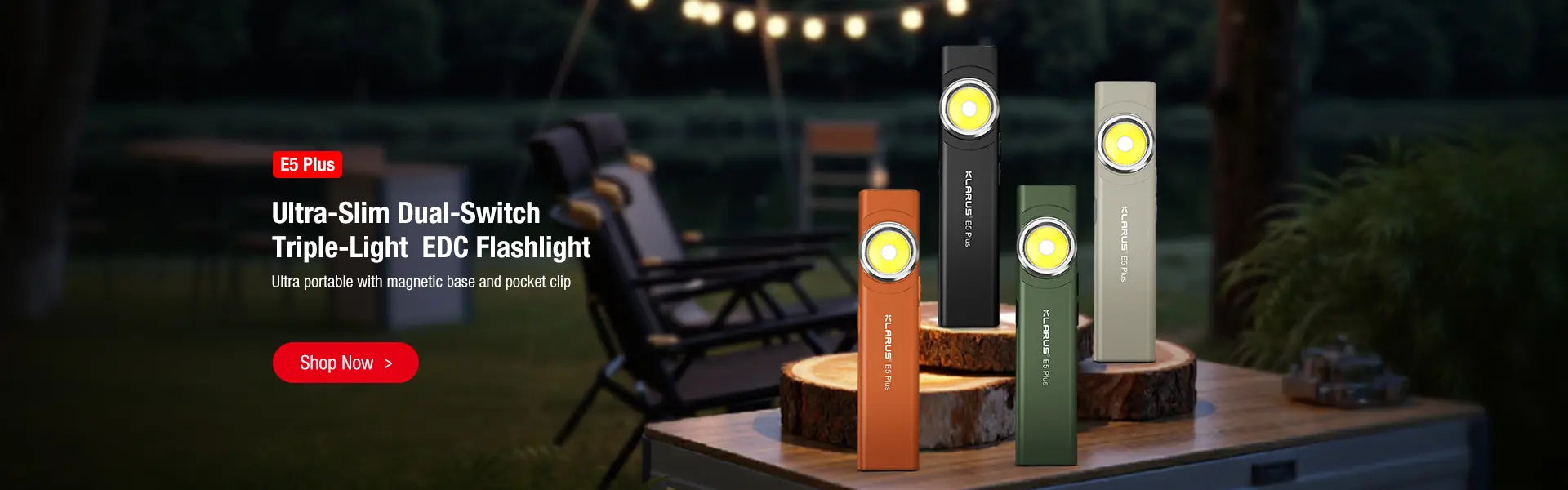 Klarus compact high quality little flashlight for daily use