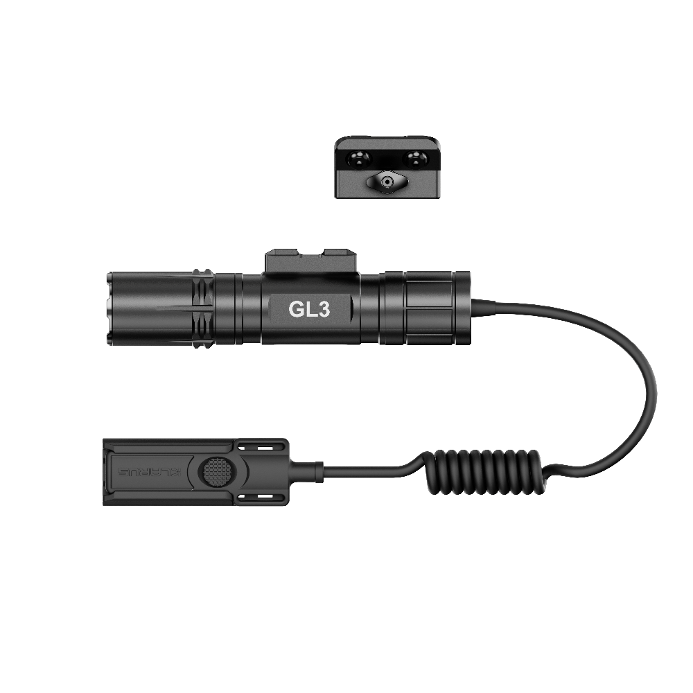 Klarus GL3 flashlight on tactical equipment