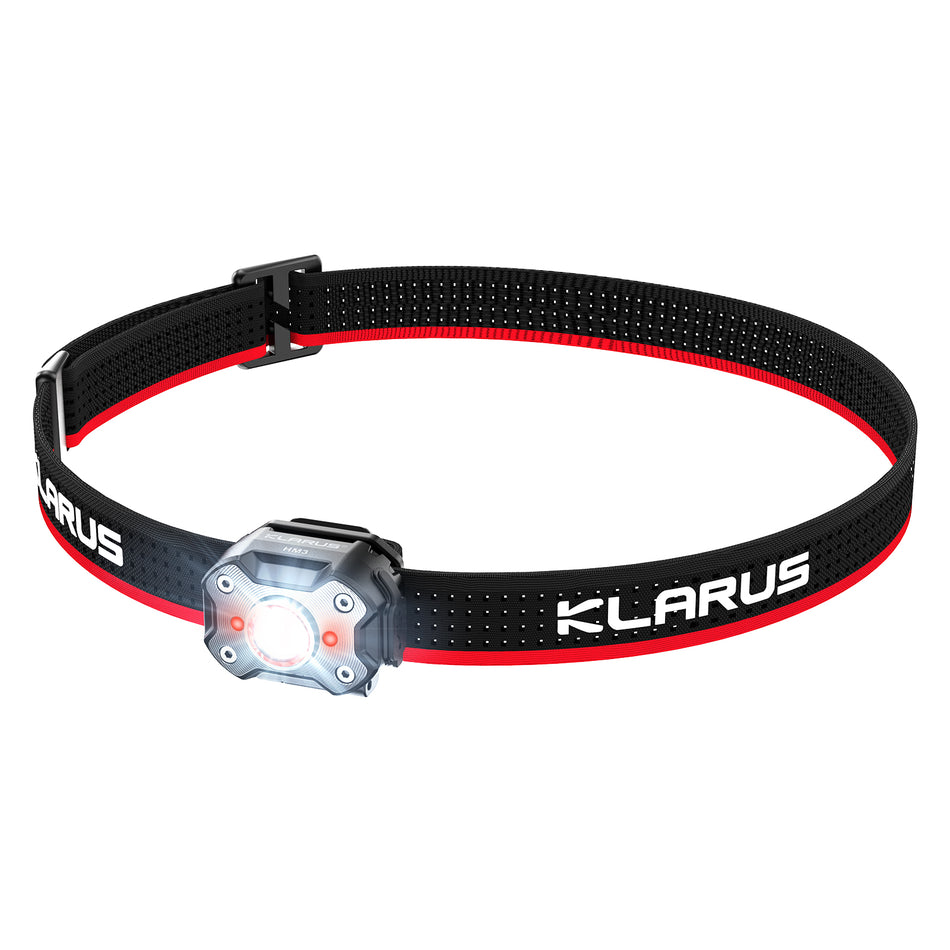 KLARUS HM3 Super Lightweight Multifunctional Headlamp with Micro-USB Charging Port