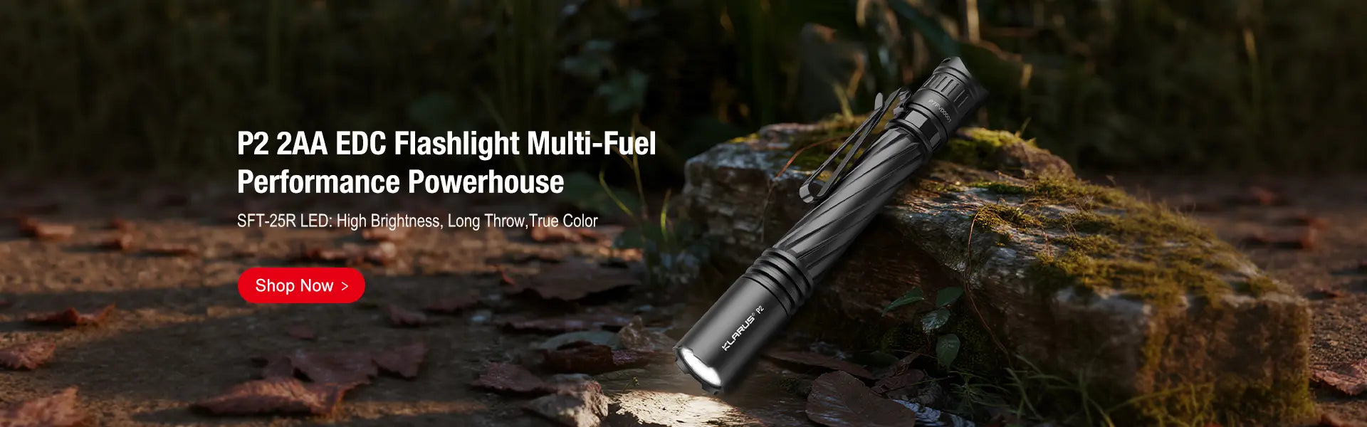 KLARUS P2 Multi-Fuel Performance Powerhouse 2*AA EDC Penlight
