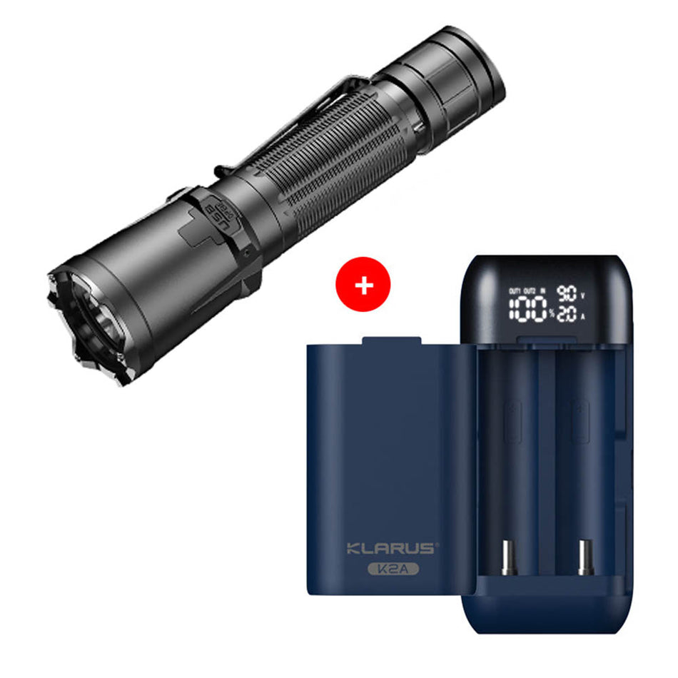 KLARUS XT11GT PRO-V3 Tactical Flashlight Bundle