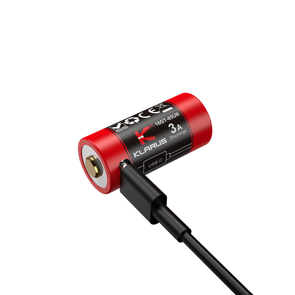 KLARUS 16GT-85UR High Performance Rechargeable 850mAh Battery Lithium Battery