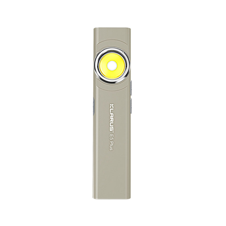 Lampe de poche magnétique EDC ultra-mince KLARUS E5 Plus à double interrupteur et triple éclairage