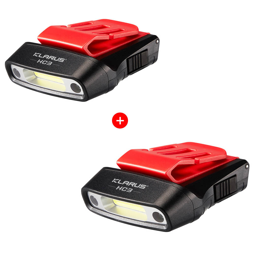KLARUS HC3 Visor Clip Motion Sensor Headlight 100 Lumens Rechargeable Headlamp