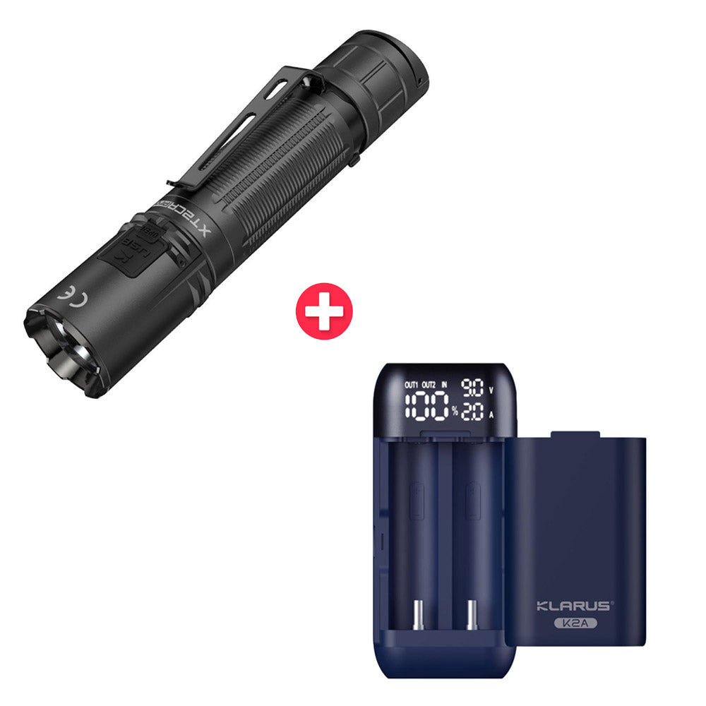 KLARUS XT2CR PRO Professional Flashlight Compact Flashlight 3100mAh Outstanding Performance