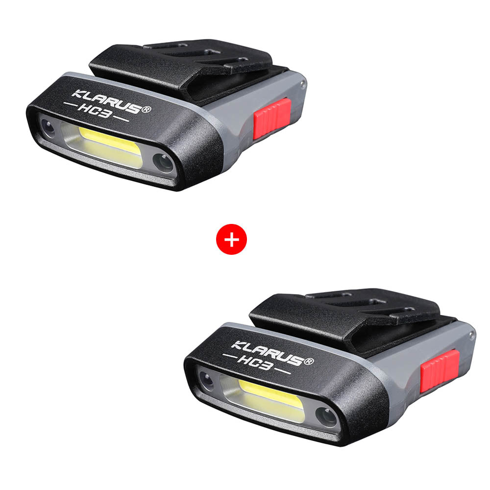 KLARUS HC3 Visor Clip Motion Sensor Headlight 100 Lumens Rechargeable Headlamp