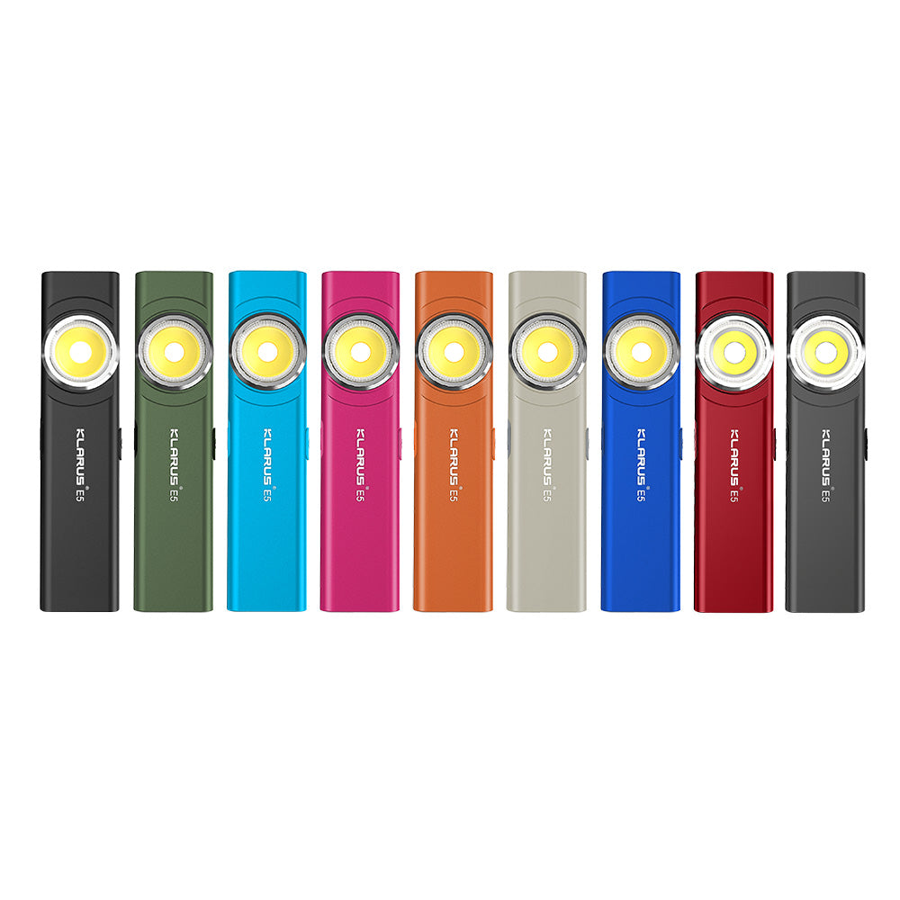 KLARUS E5 Compact Dual Light EDC Magnetic Flashlight Gum Flashlight