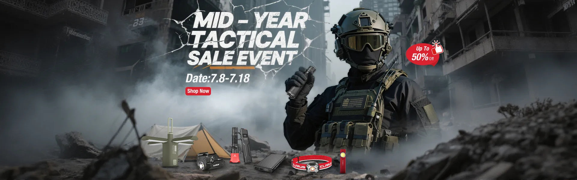 Klarus tactical flashlight mid year sales