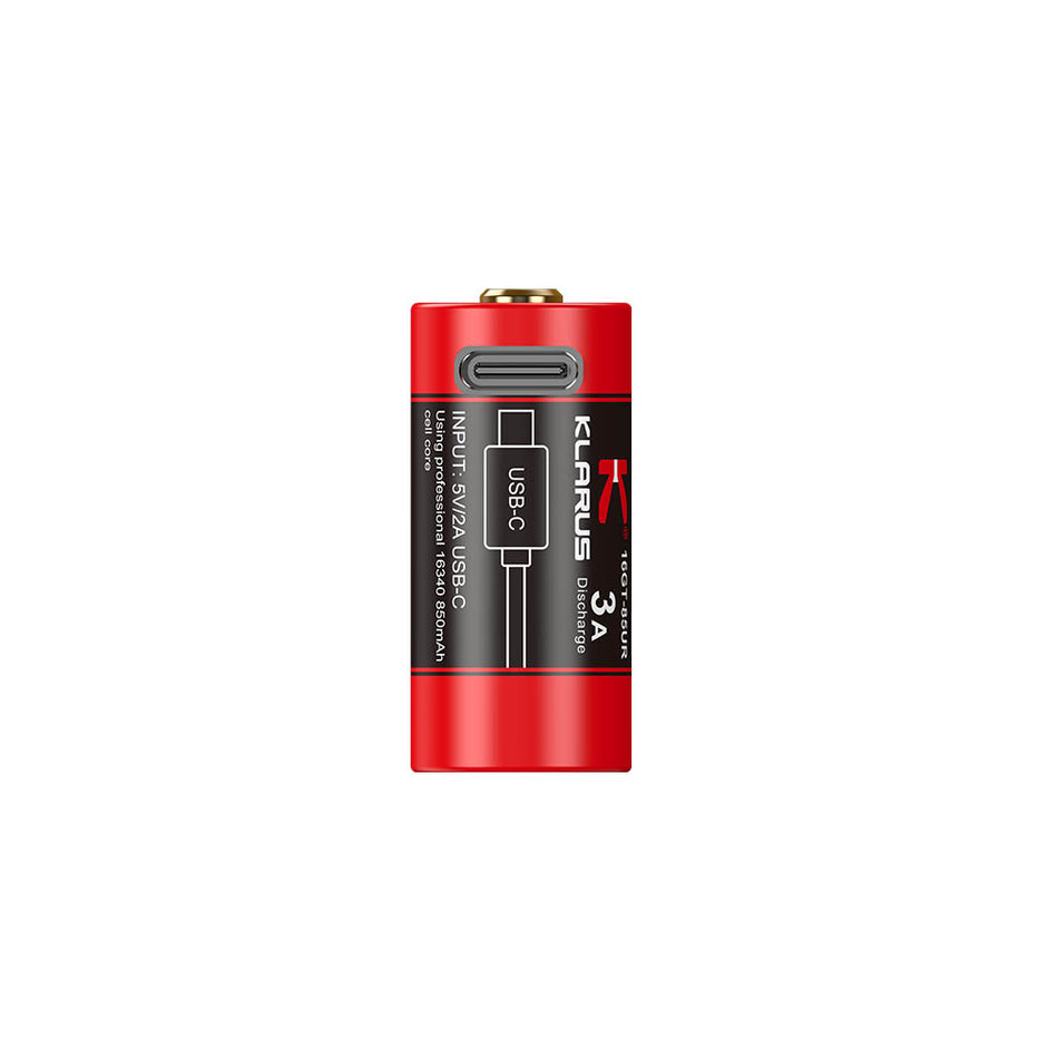 KLARUS 16GT-85UR High Performance Rechargeable 850mAh Battery Lithium Battery