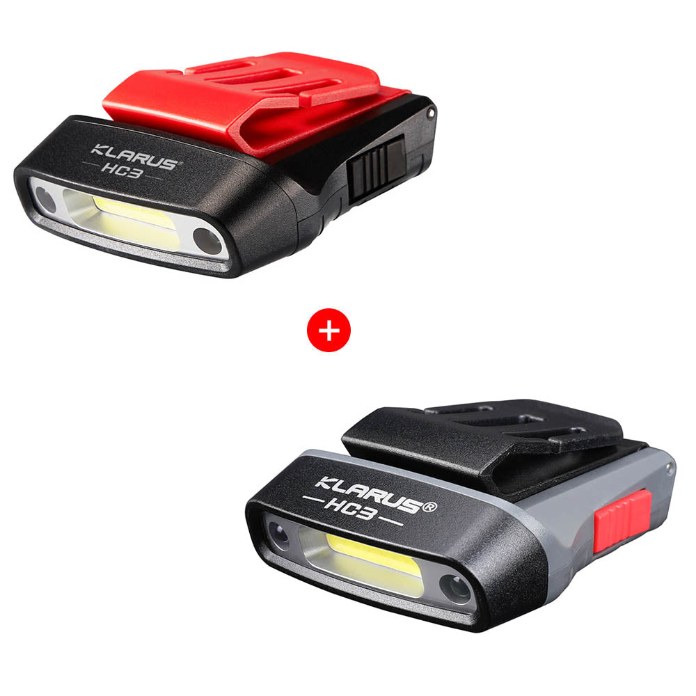 KLARUS HC3 Visor Clip Motion Sensor Headlight 100 Lumens Rechargeable Headlamp